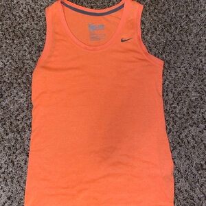 Orange Nike tank top